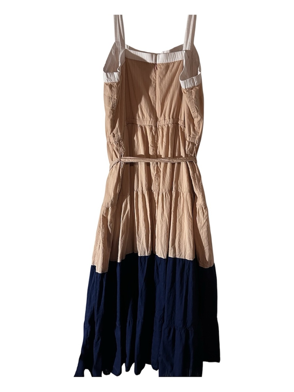 Lane Bryant Beige and Navy Colorblock Maxi Dress - Picture 3 of 9